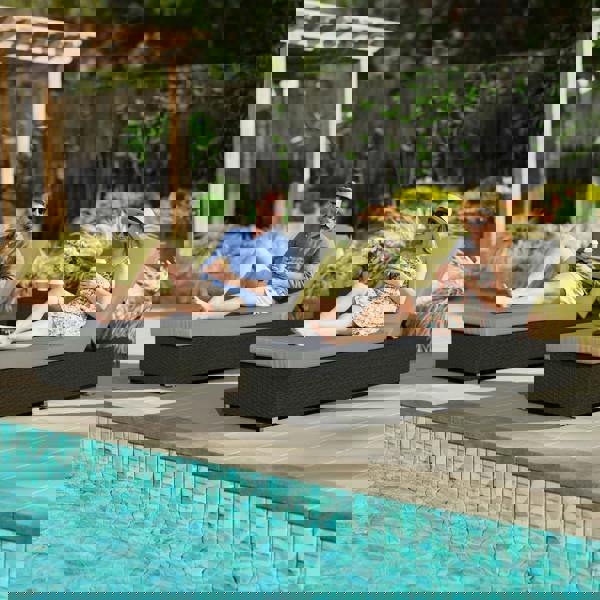 Rattan Sun Lounger Set