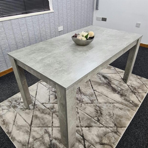 Kosy Koala Dining Table Grey Wood Kitchen Place for 6 Seats Kitchen Dining Room Furniture