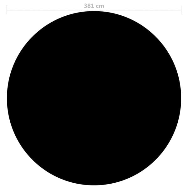 Berkfield Pool Cover Black 381 cm PE