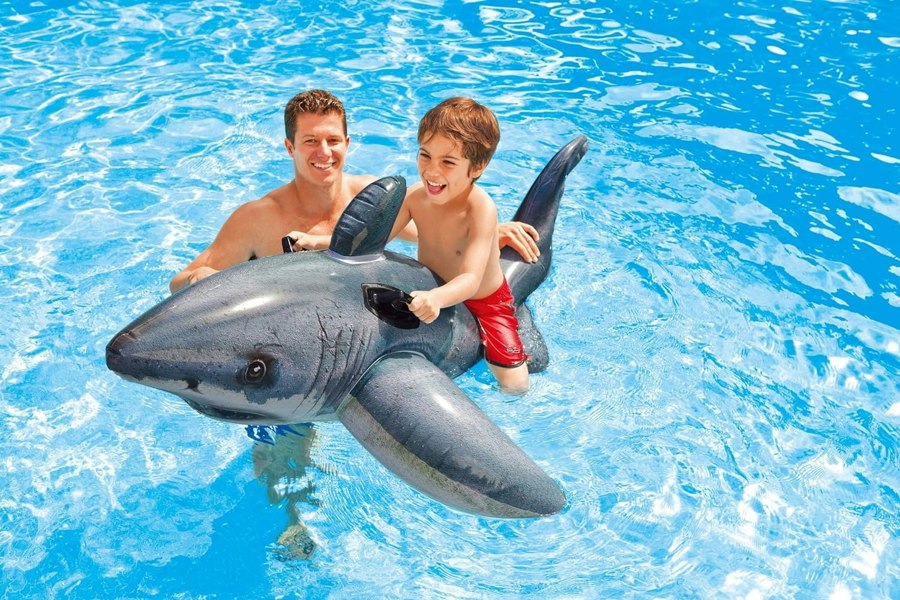 smartbies Intex 4 in 1 Swimming Pool Ride On Unicorn, Sea Turtle, Wave Rider and Shark