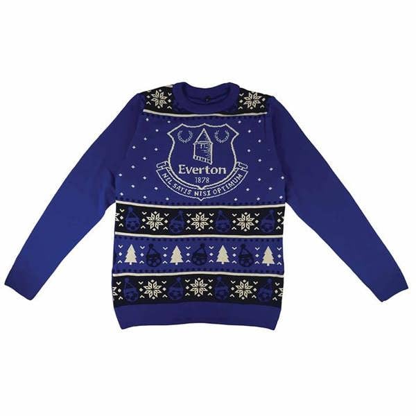 Everton FC Christmas Jumper Medium, Clothing, Sports, Gift
