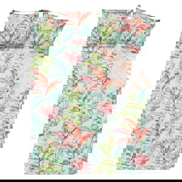 Smart Living Luxury Super Soft Reversible Exotic Palms Duvet Cover with Pillowcase