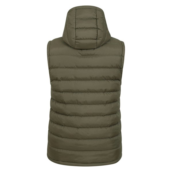 Mountain Warehouse Mens Seasons Hooded Padded Gilet - Dark Khaki