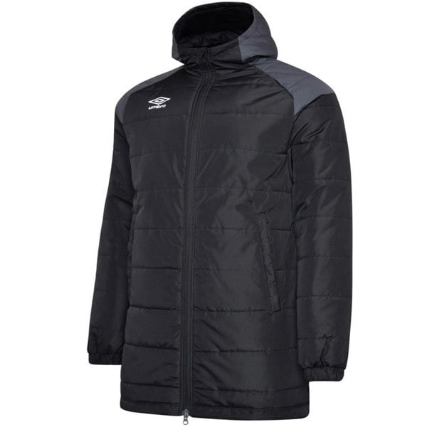Umbro Mens Padded Jacket - Black/Carbon