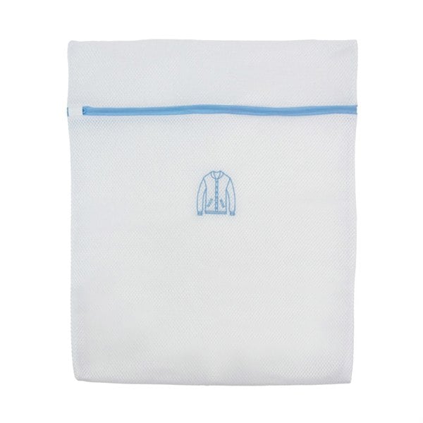 JVL Luxury Embroidered Mesh Laundry Bags For Delicates, Set of 5, White