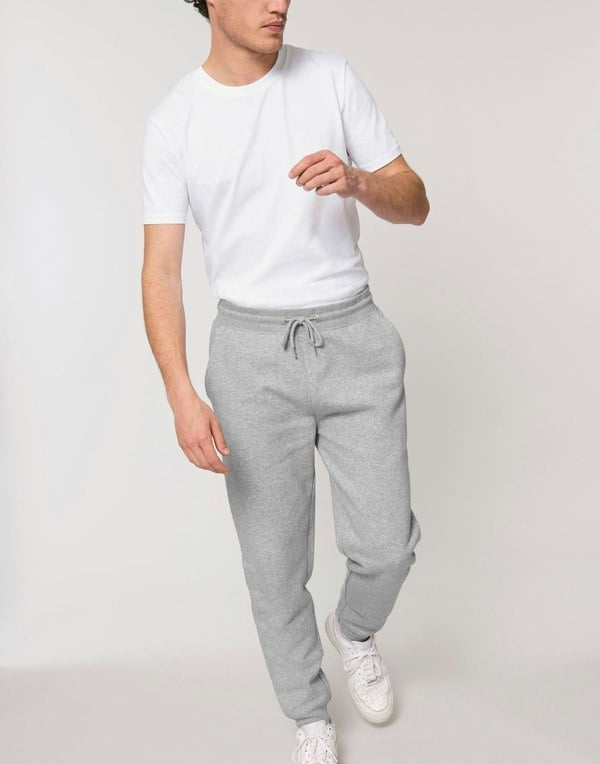 Men's Organic Cotton Relax Joggers – Heather Grey - British Boxers