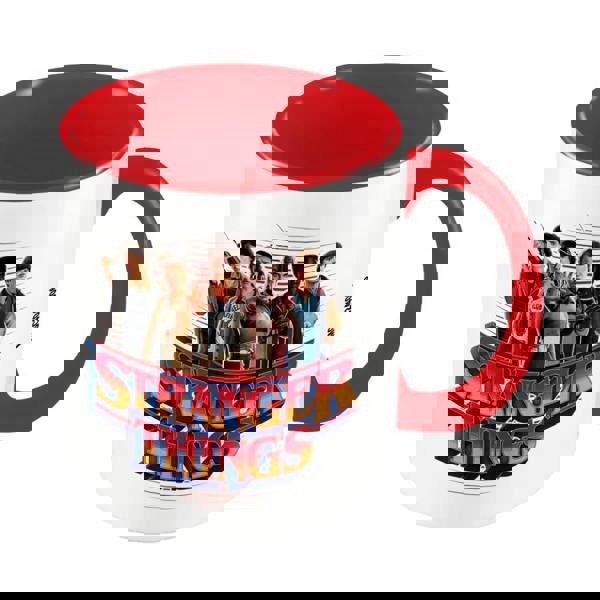 Stranger Things Cast Inner Two Tone Mug - White/Red - 