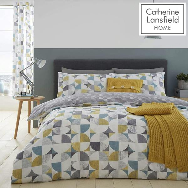 Retro Circles Double Duvet Cover