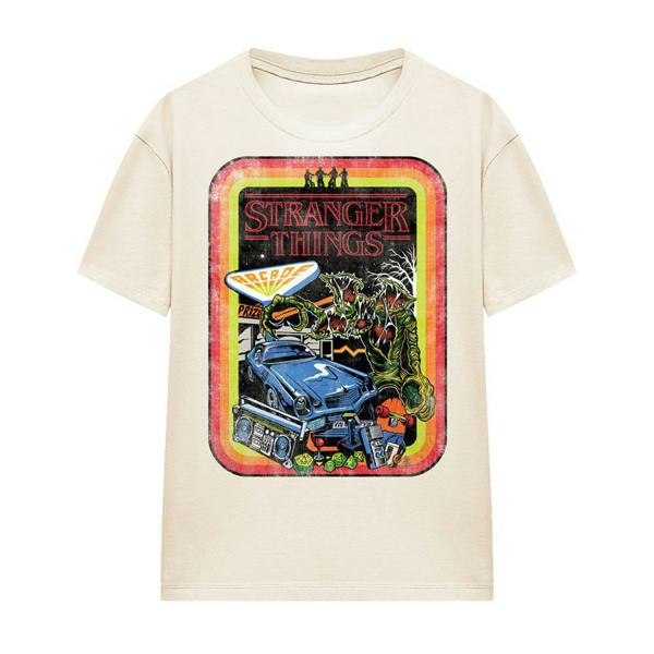 Stranger Things Womens/Ladies Retro Sketch T-Shirt - Natural - 