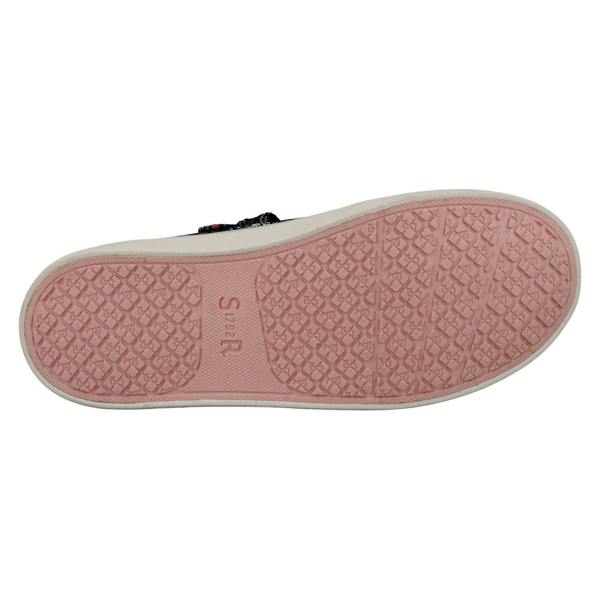 Start-rite Girls Startrite Floral Detailed Mary Jane Canvas Shoes Busy Lizzy