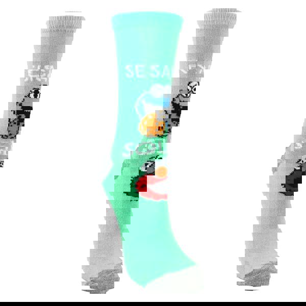 Sesame Street Ladies Cotton Novelty Socks - Sesame Street Pattern Fun & Comfortable Socks