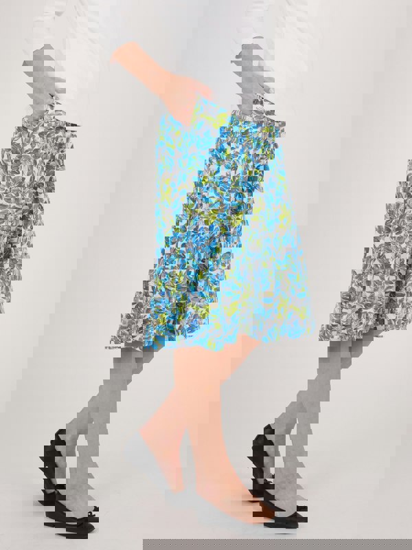 TIGI-Wear Floral Button Skirt - Short