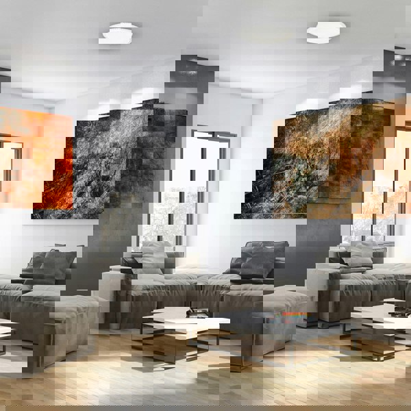 Milagro Cruz LED 40CM 40W Modern Ceiling Light With Fully Adjustable Brightness And Colour Temperature Via Remote Control