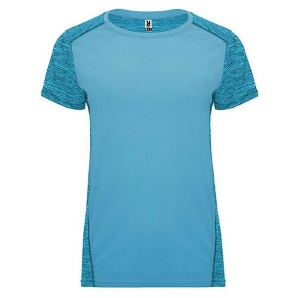 Roly Womens/Ladies Zolder T-Shirt - Turquoise/Heather Turquoise - 