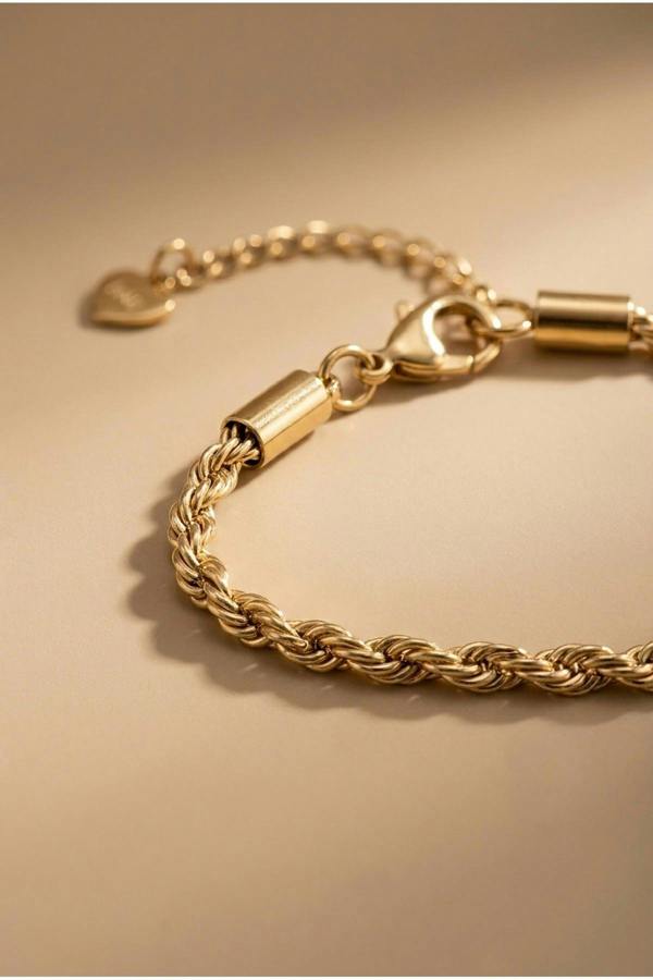 Saoirse Rope Chain Bracelet - Gold