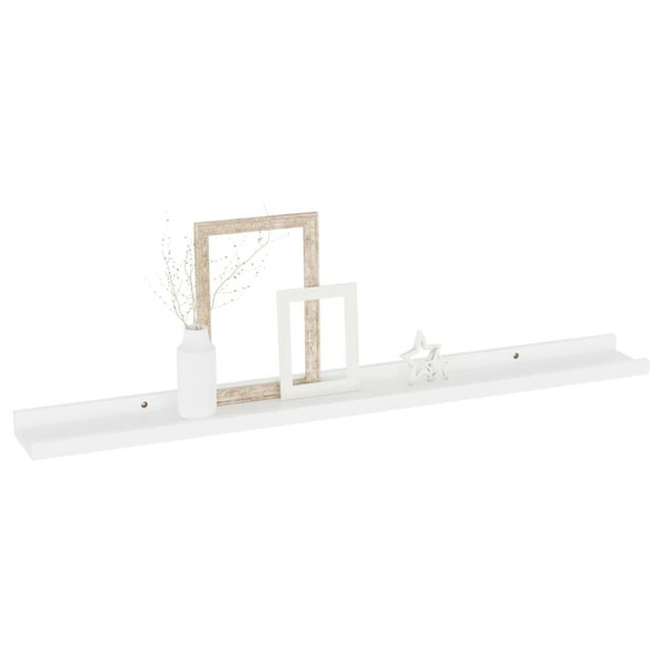 Berkfield Wall Shelves 4 pcs White 80x9x3 cm