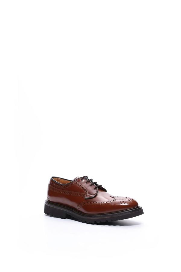 Guinevere brogue derby shoes in hazelnut calf leather, Made in England