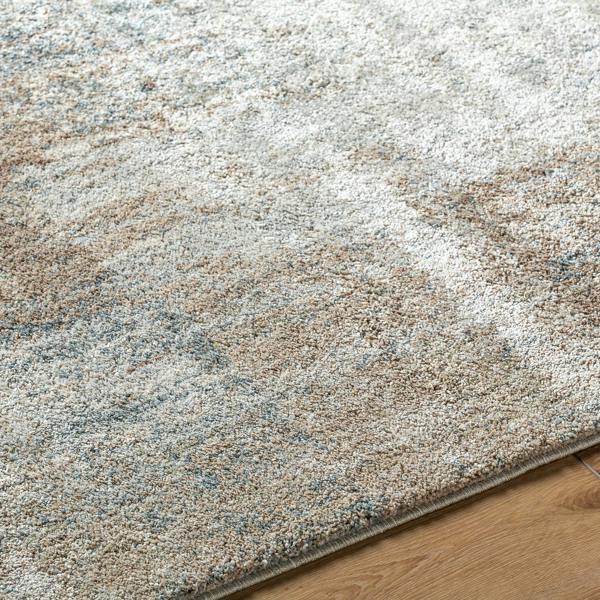 Livabliss Avellino-Modern Brown Grey Blue Graphic High Pile Rug