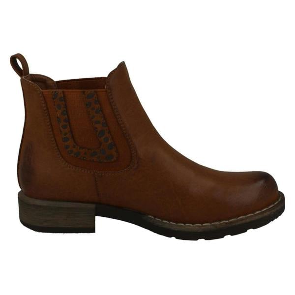 Spot On Ladies Spot On Chunky Low Heel Ankle Boots F51020