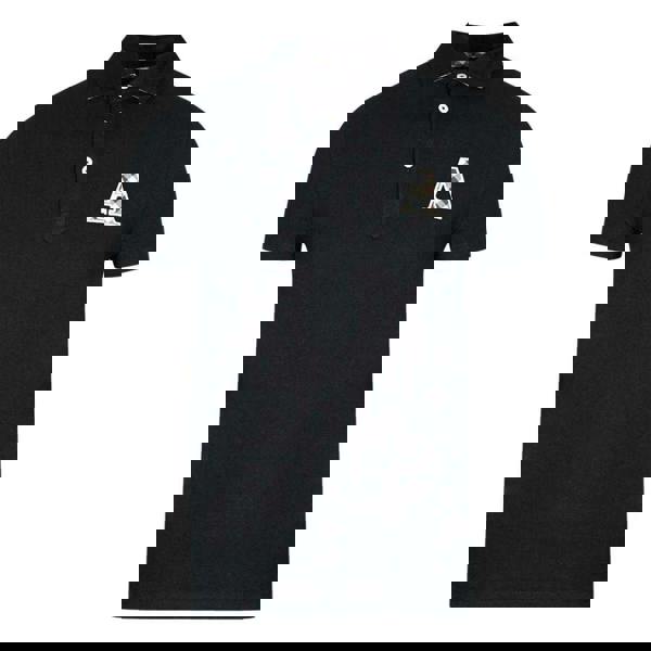 Aquascutum Unisex Adult Checked Logo Polo Shirt - Black - 