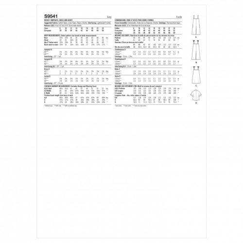 Simplicity Sewing Pattern 9541, Jumpsuits, Dresses, Jackets for Women, K5 (8-10-12-14-16) - Easy