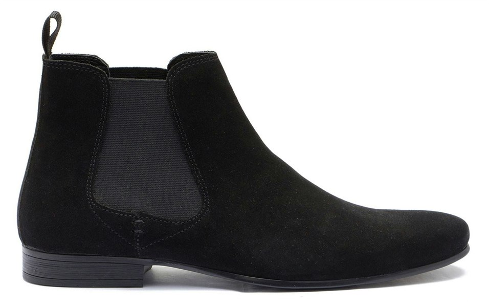 Thomas Crick Red Tape Crick Stanway Suede Pointed Leather Mens Ankle Chelsea Boots
