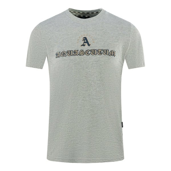 Aquascutum Script Logo T-Shirt - Grey