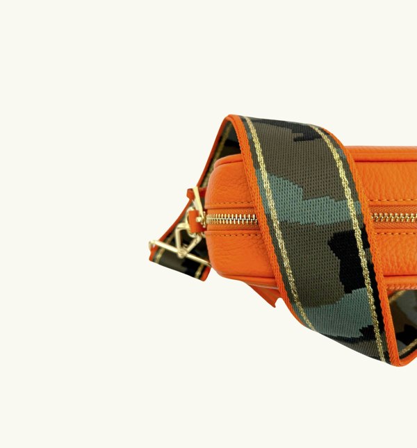 Apatchy Orange & Gold Stripe Camo Strap