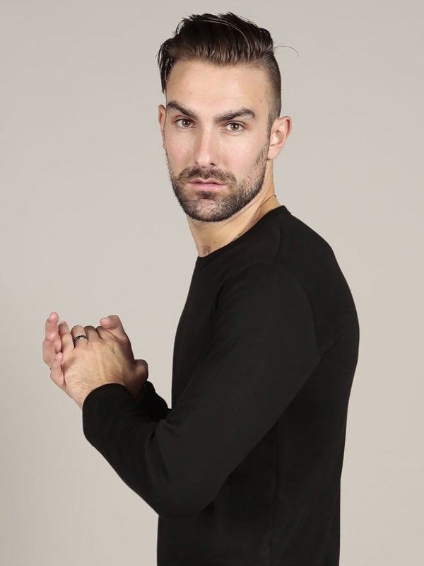 Male model wearing Supima Cotton t-shirt