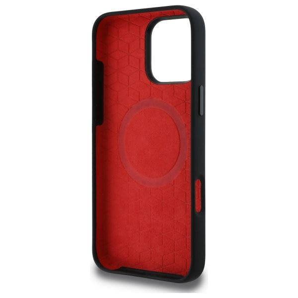 BMW Silicone Middle Stripe Case with MagSafe for iPhone 16 Pro Max 6.9" Black - BMHMP16X23SAXK