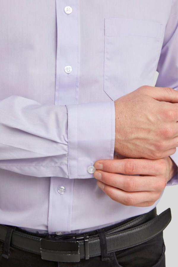 Lilac Classic Easy Care Long Sleeve Shirt