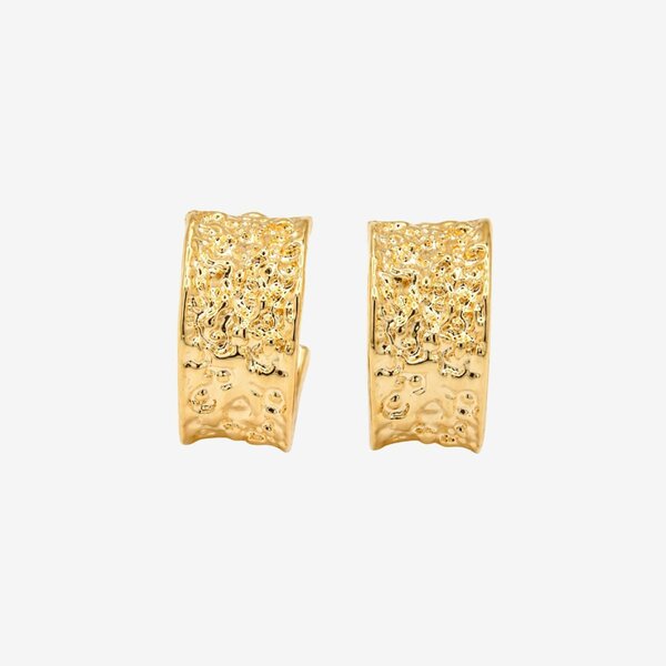 Uchi & Soto Kin Molten Gold Hoop Earrings