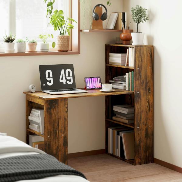 Desk with Shelves