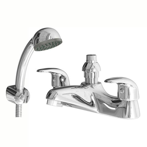 Flode Boden | Bath Shower Mixer | Including Handset and Holder | Chrome