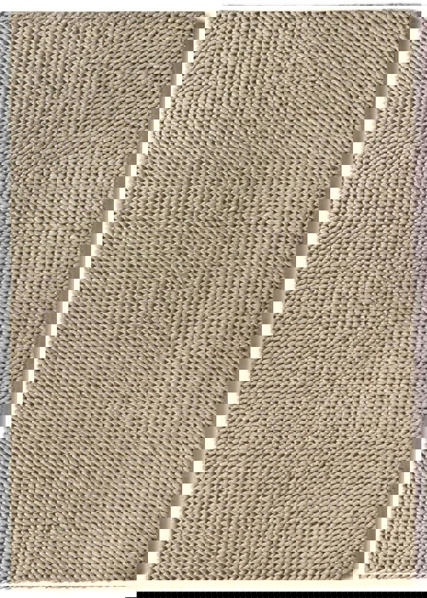 Fusion Oyster Braided Wool Rug | Handwoven Luxury | The Rugs