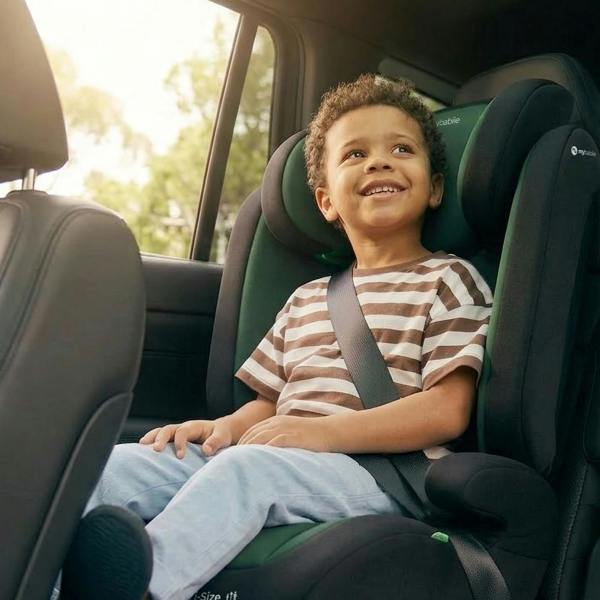 My Babiie MBCSB30 i-Size (100-150cm) High Back Booster Car Seat - Green & Black