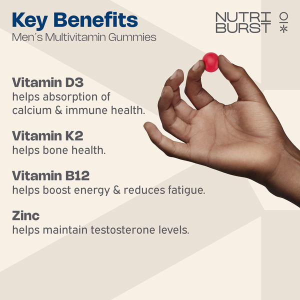 Nutriburst Sugar-Free Vegan Men's Multivitamin 60 x Gummies