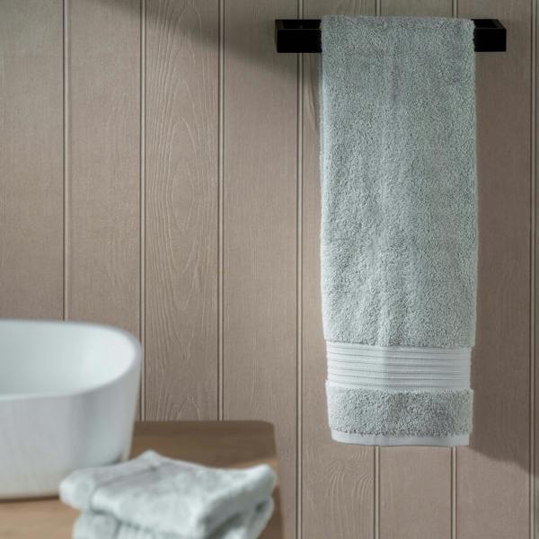 Mineral Blue Egyptian Cotton Towels close-up detail 2 | Soak and Sleep