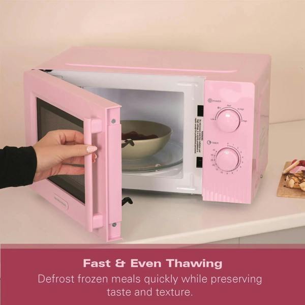 Hamilton Beach Miami Manual 800W Microwave - Flamingo Pink - Hamilton Beach UK