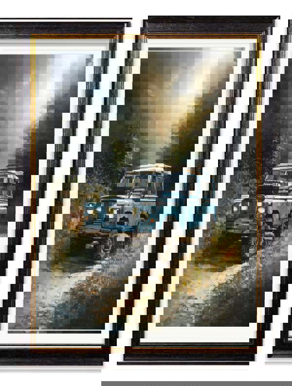 Exceptional Art Country Track Defender Blue - Oxford Frame