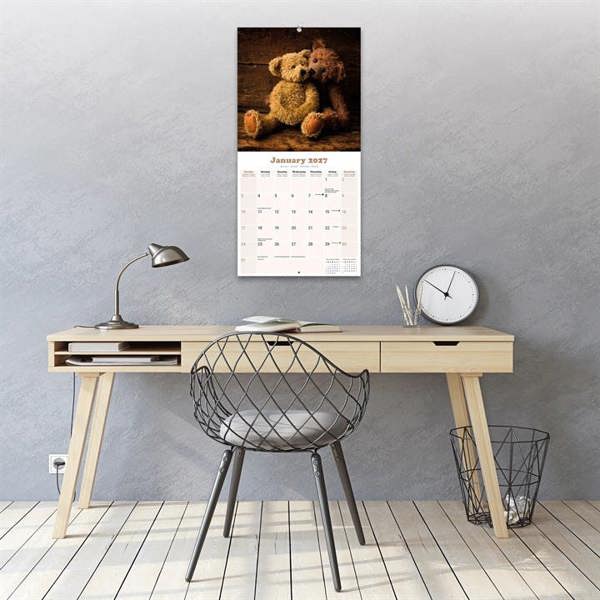Teddy Bears Calendar 2027, Wall Calendars, Month To View, Family, Gift