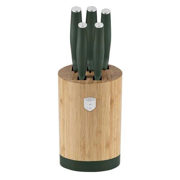 6 pcs knife set Berlinger Haus BH2757 Matte Green
