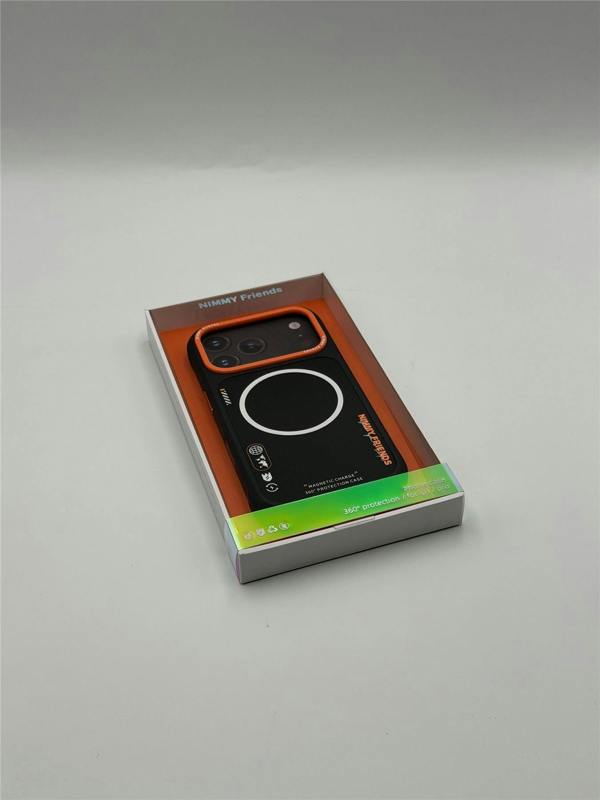 Nimmy Friends Nimmy Cool & Cute 2.0 Case with MagSafe for iPhone 17 Pro 6.3" Black Orange - N-YJKM-CX2.0-IP17-PRO-01