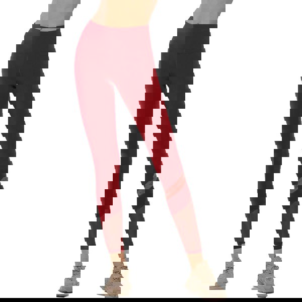 Lorna Jane Colour Block Core Full Length Tight in Cherry Multi