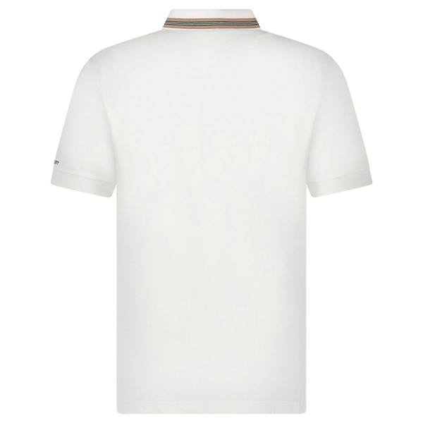 Burberry ‘Hartford’ Striped Check Polo White - chancefashionco