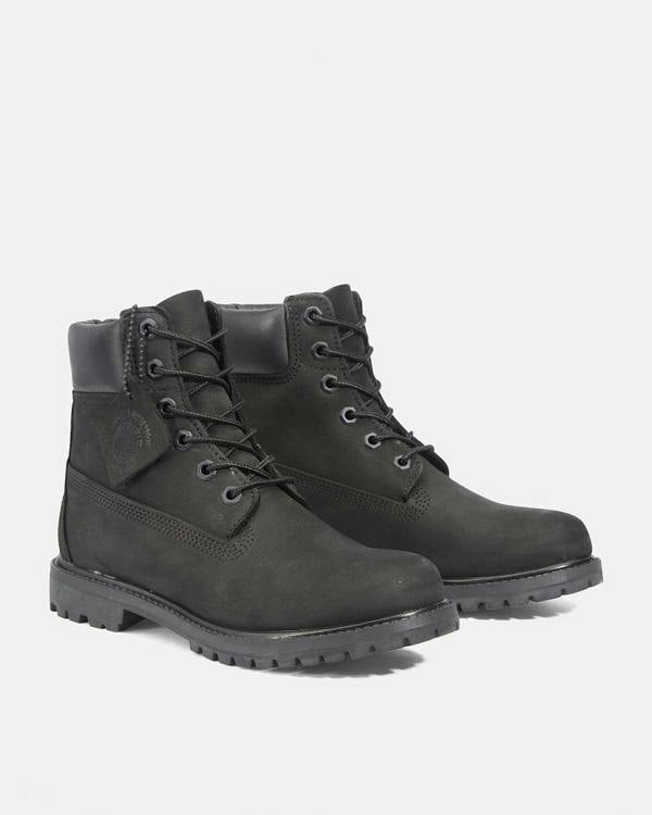 Timberland Womens Premium 6 Inch Waterproof Boots - Black - CHO - Designer Womens Boots