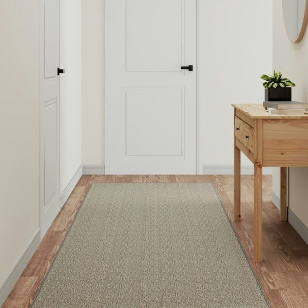 Berkfield Carpet Runner Sisal Look Silver 80x300 cm