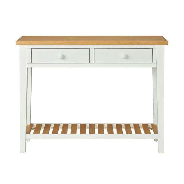 Statement Furniture Ludlow White Console Table with Storage