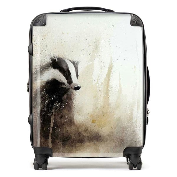 Warren Reed Badger Watercolour Suitcase