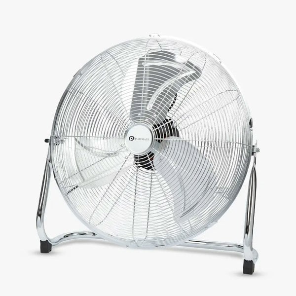 PureMate 20-Inch Chrome Gym Floor Fan